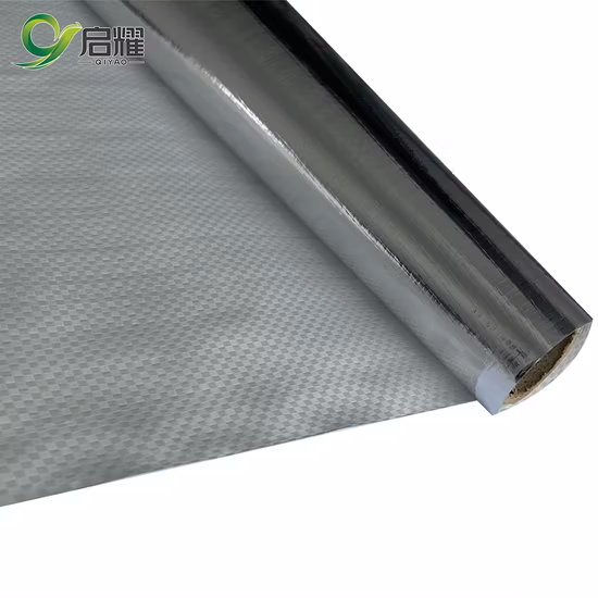 Material de construcción del escudo radiante de la hoja tejida laminada del papel de aluminio reflexivo